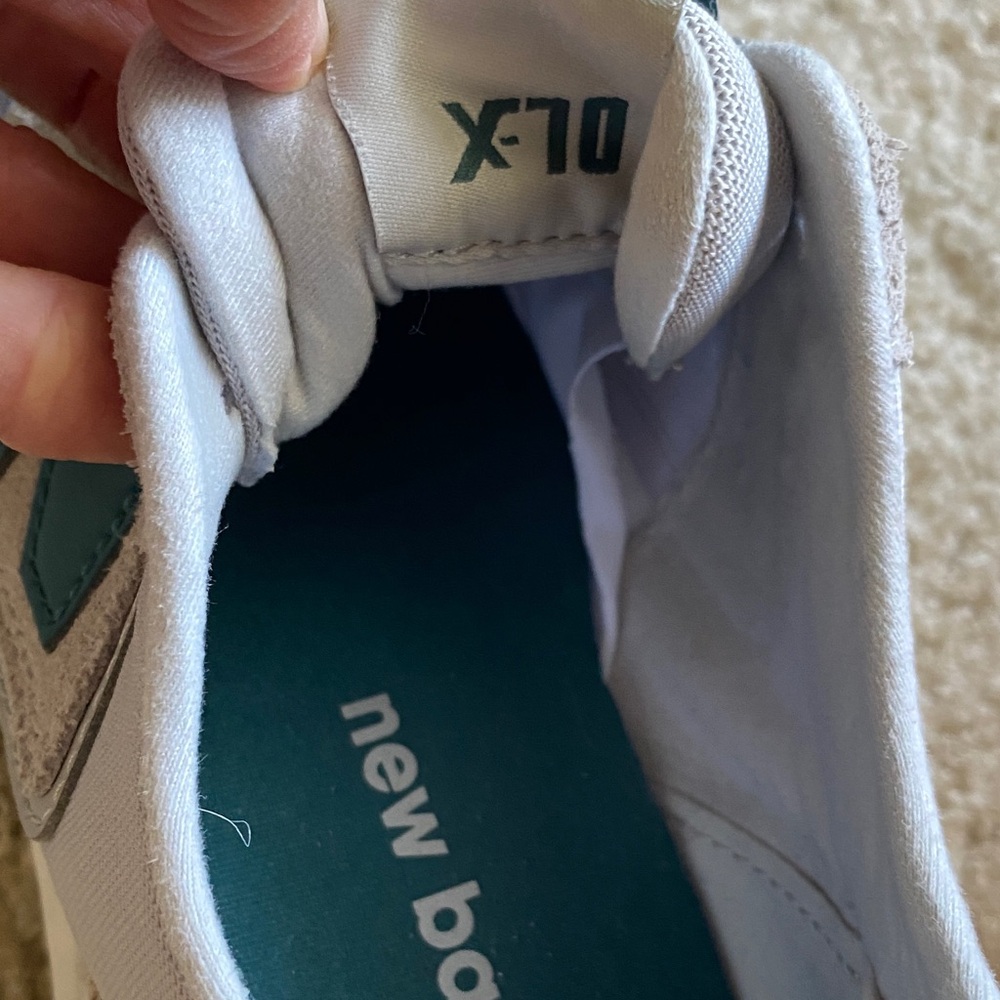 New Balance Gray and Teal Athletic Shoes - Picture 4 of 7